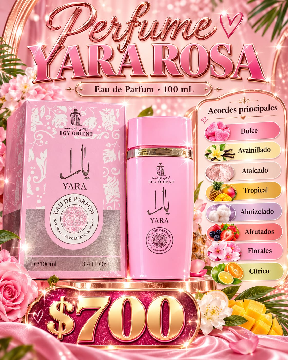 Perfume Yara Rosa