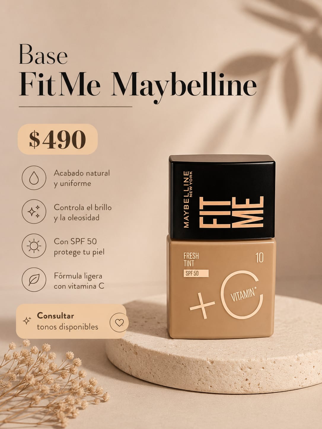 Base FitMe Maybelline