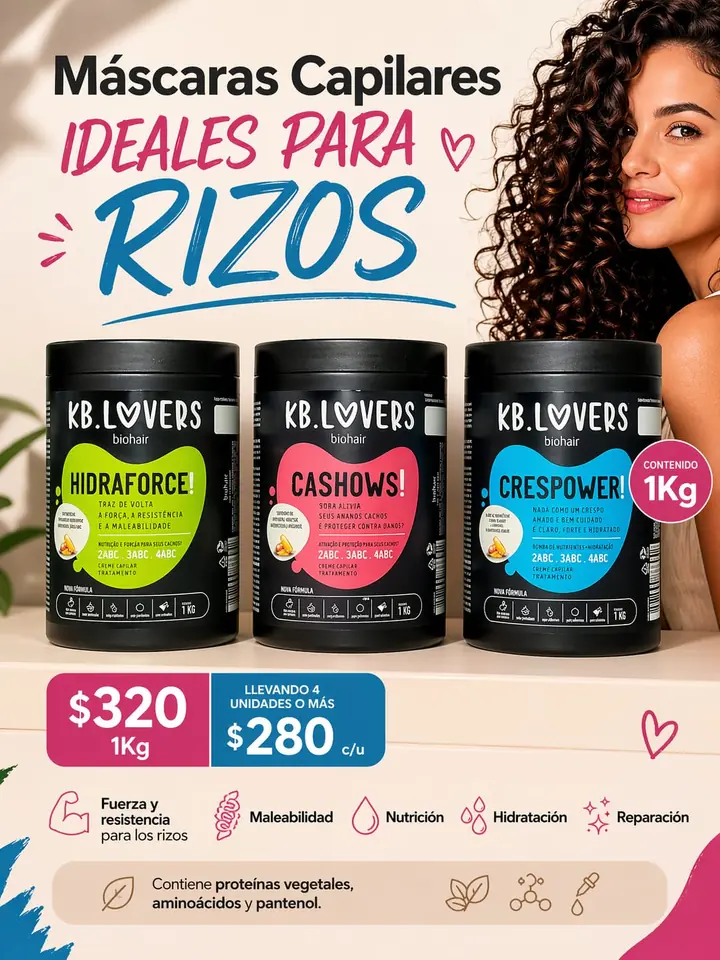 Mascarilla capilar KB. LOVERS