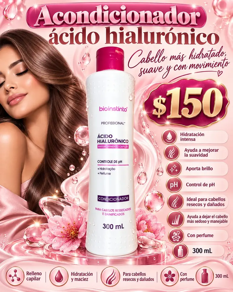 Acondicionador ácido hialurónico
