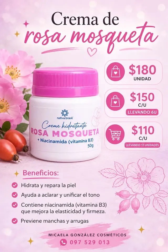 Crema de rosa mosqueta