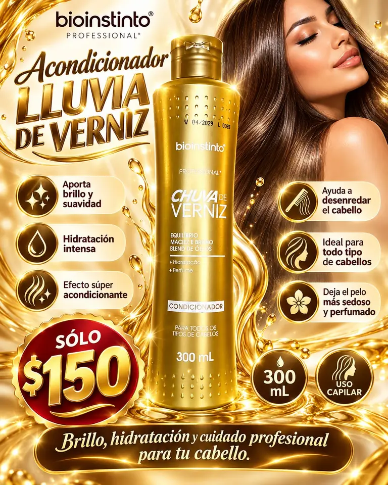 Acondicionador lluvia de verniz