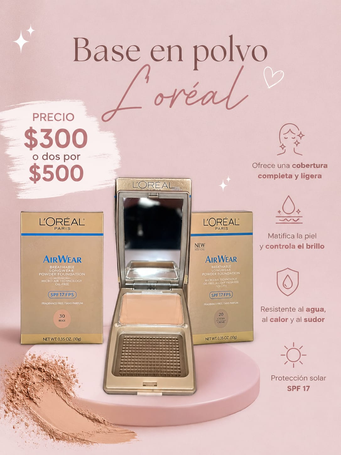 Base en polvo L´oréal