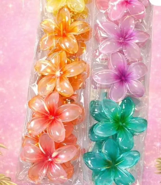 Pinza de pelo flor grande unidad