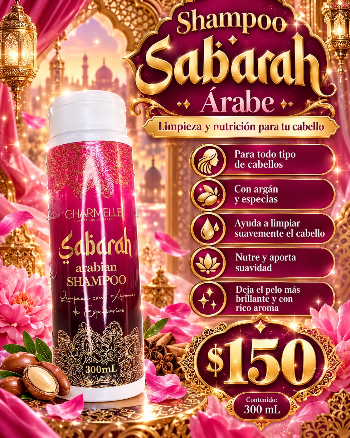 Shampoo Sabarah árabe