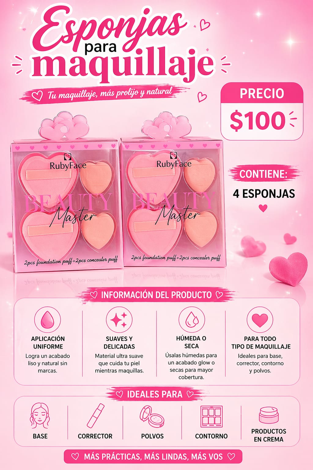 Esponjas para maquillaje RubyFace