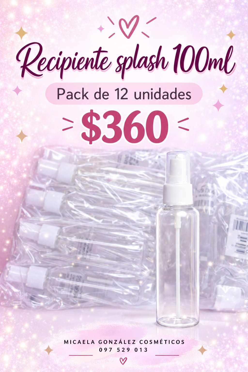 Dispensdor splash 100ml pack x12 unidades