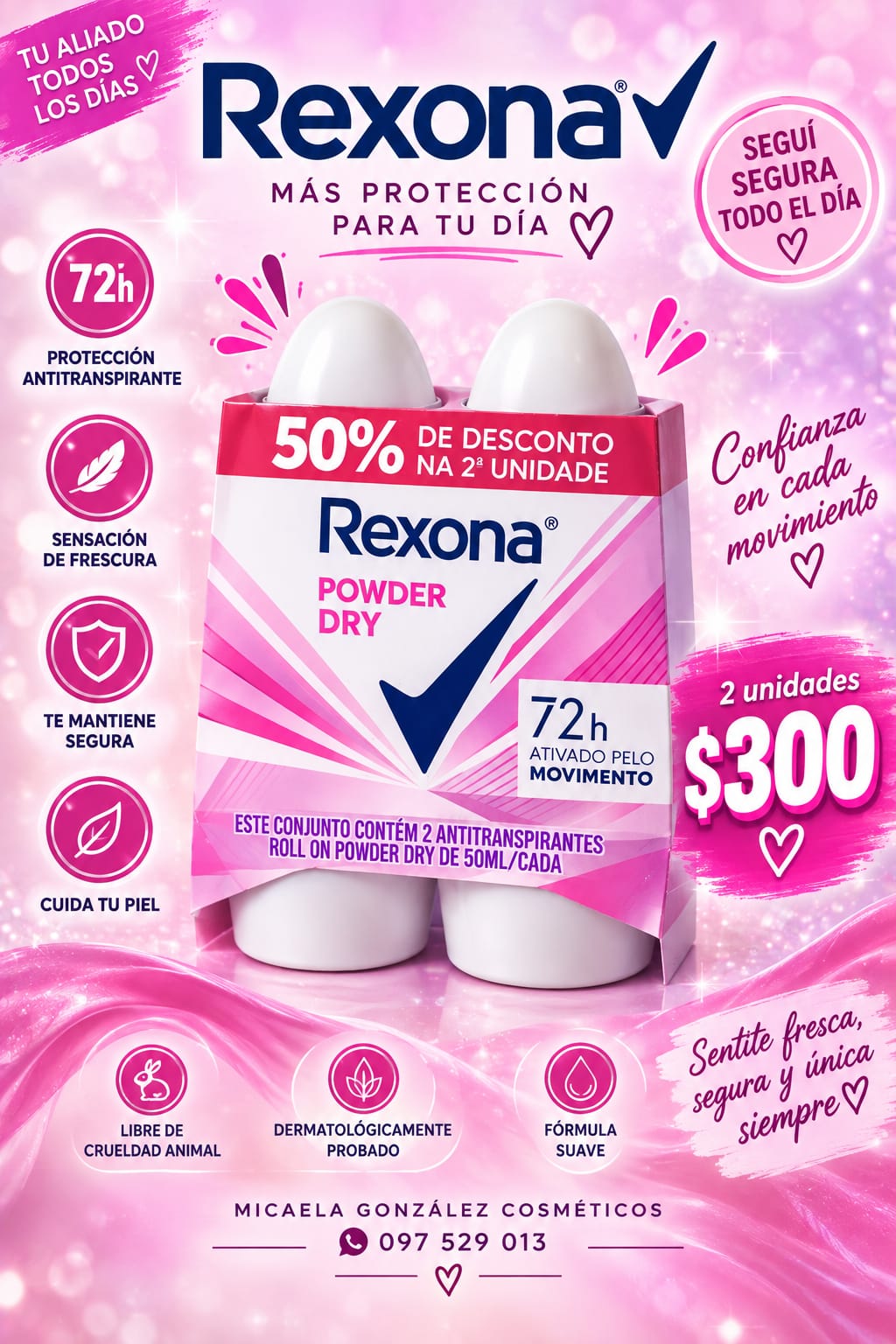 Desodorantes Rexona
