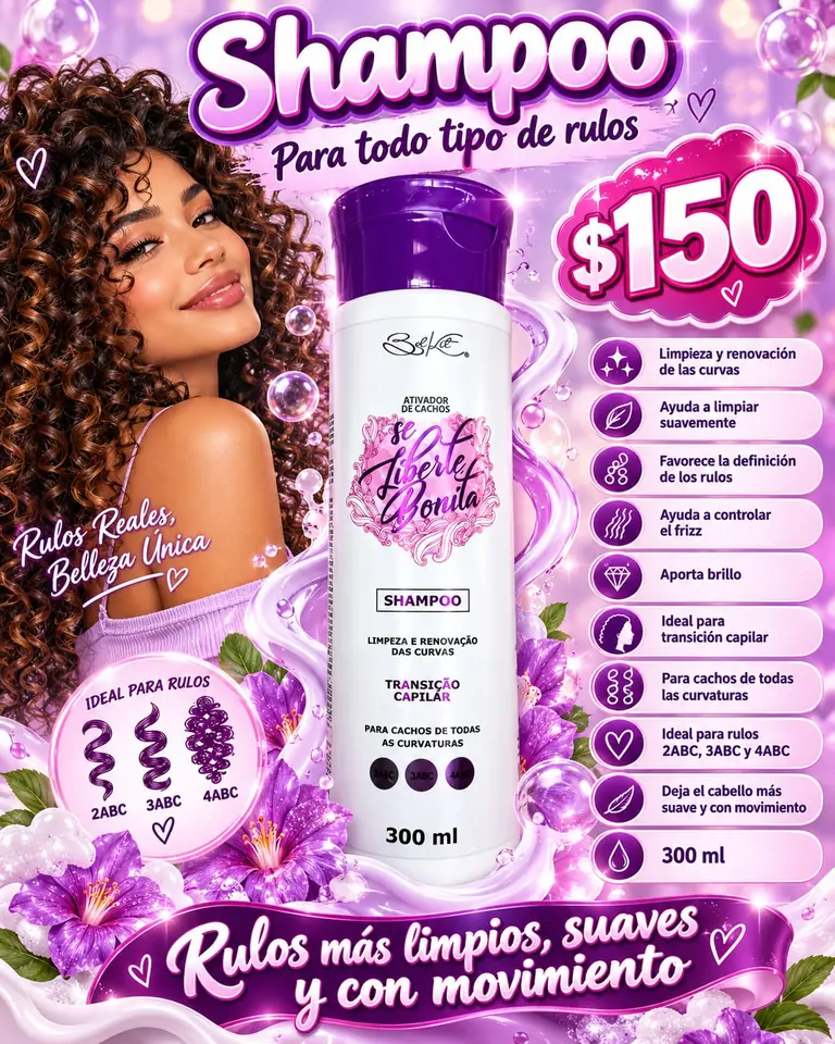 Shampoo para rulos