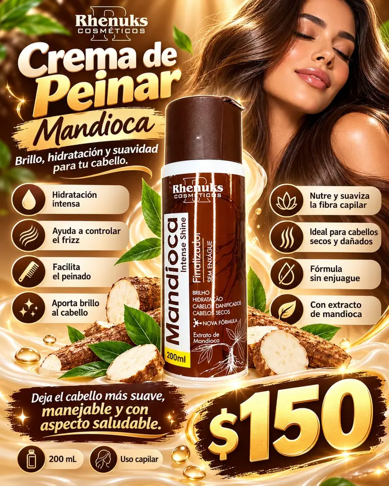 Crema de peinar Mandioca