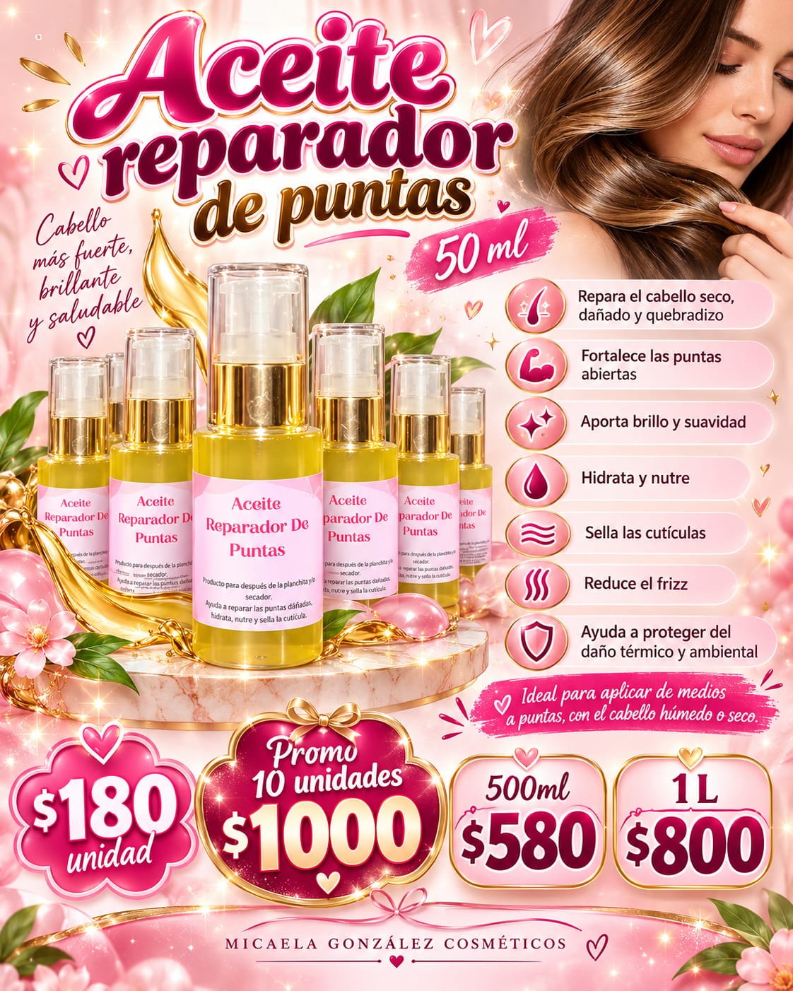 Aceite reparador de puntas