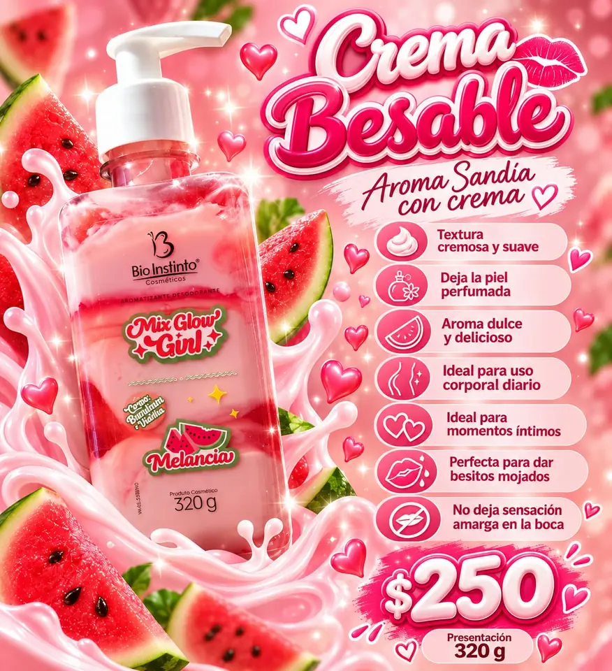 Crema Hidratante corporal besable