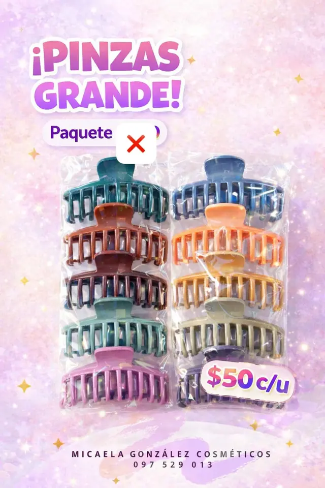 Pinza de pelo grande