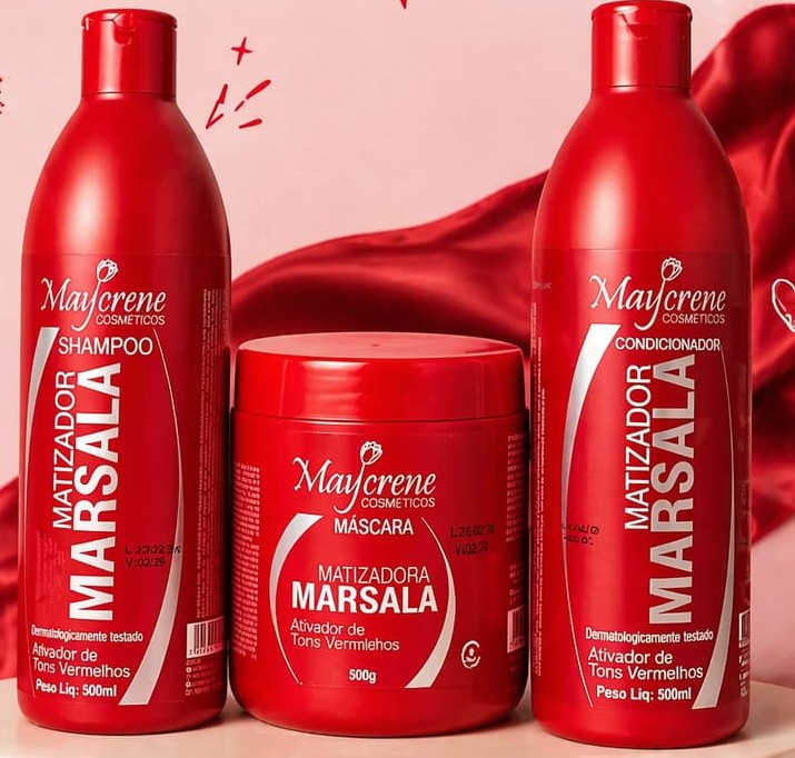 Kit capilar rojo/marsala