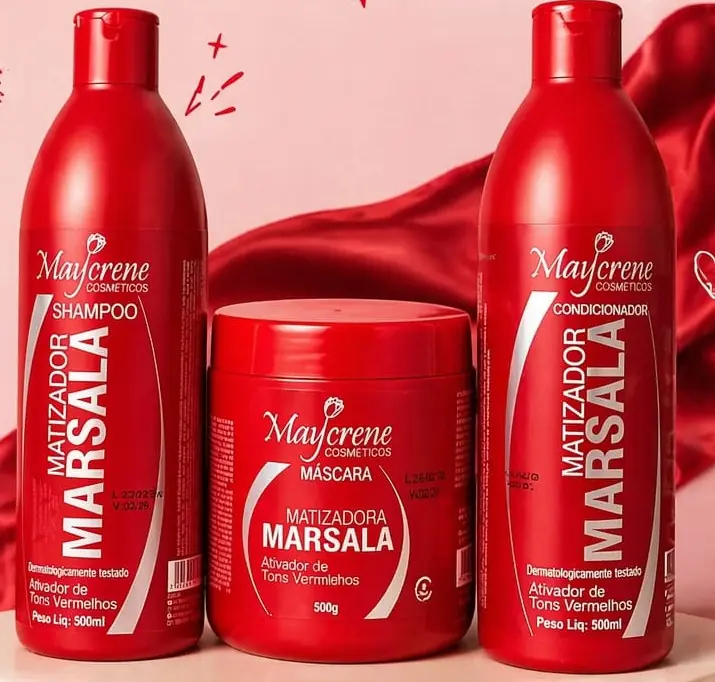 Kit capilar rojo/marsala