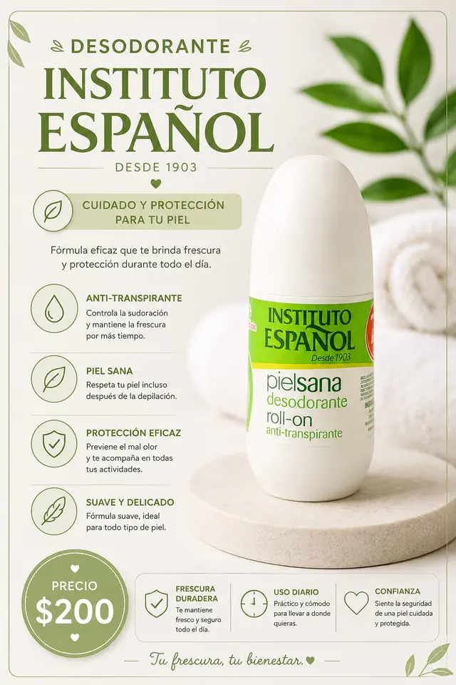 Desodorante Instituto español
