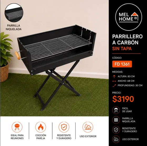 Parrillero a carbón