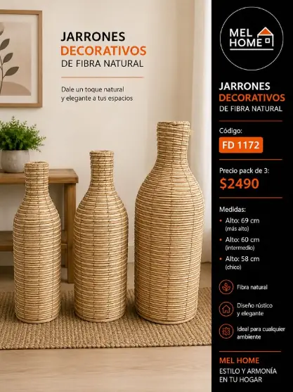 Jarrones decorativos