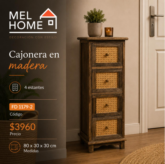 Cajonera en madera