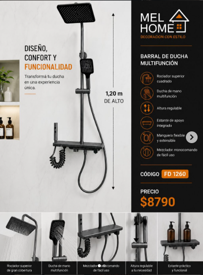 Barral de ducha