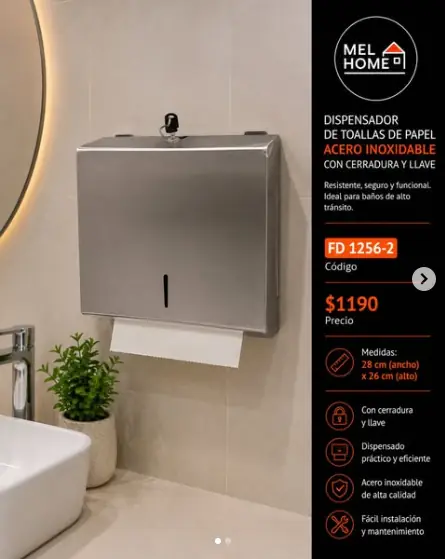 Dispensador  de toalla de papel