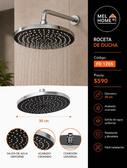 Roseta de ducha