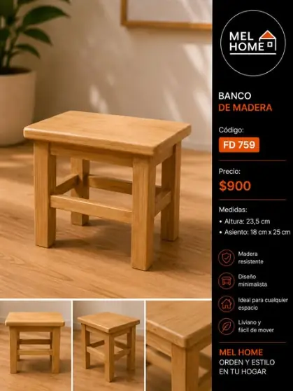 Banco de madera