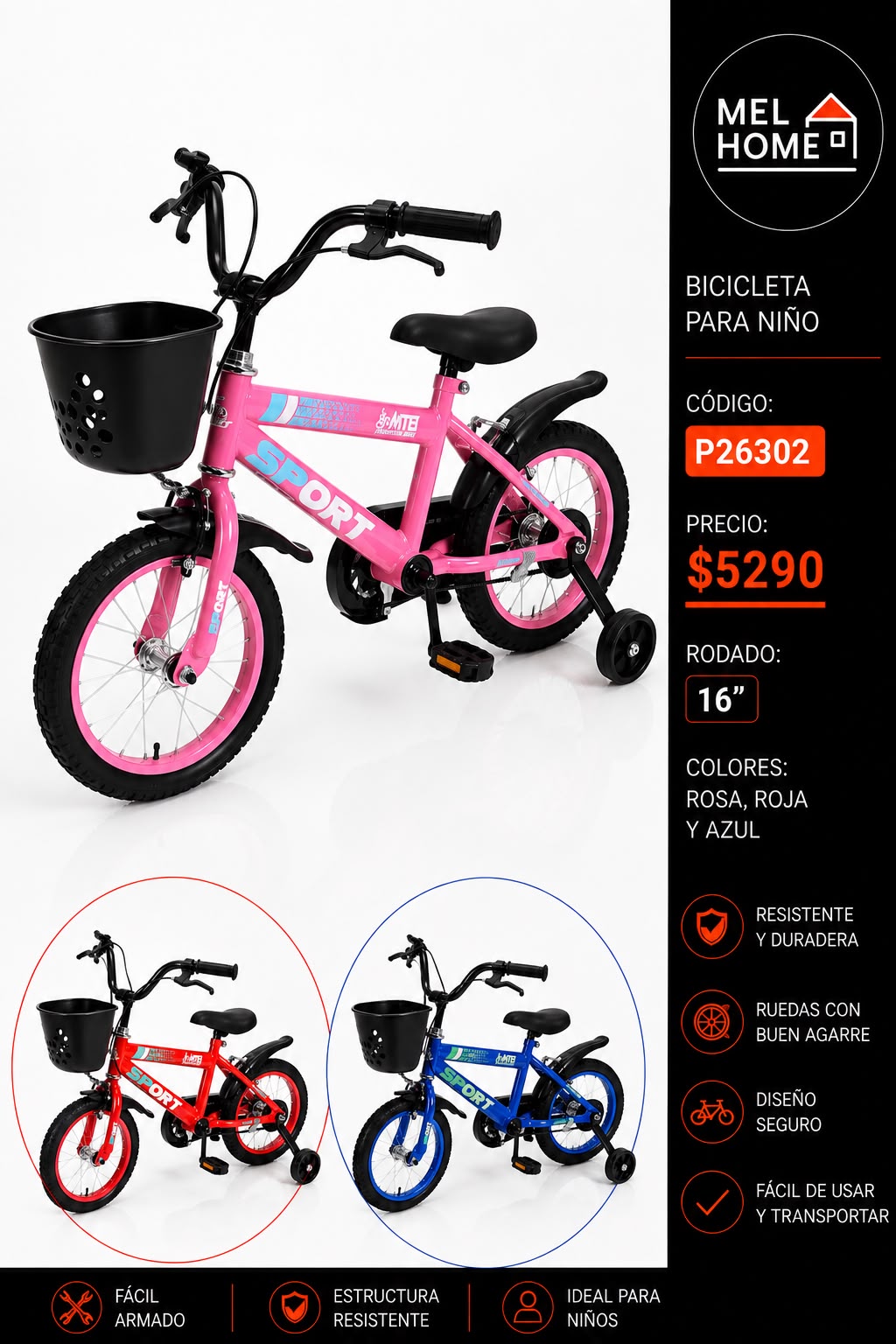 Bicicleta para niños