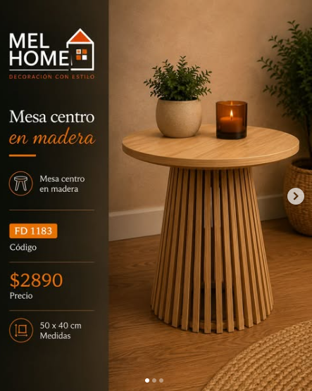 Mesa en madera