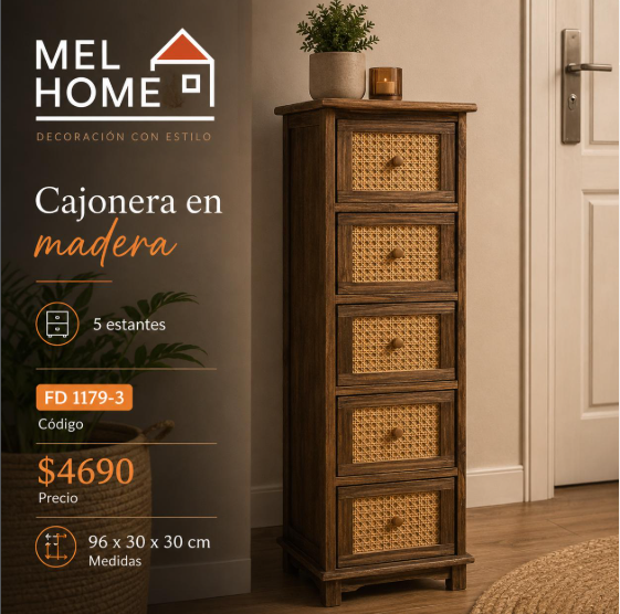 Cajonera en madera