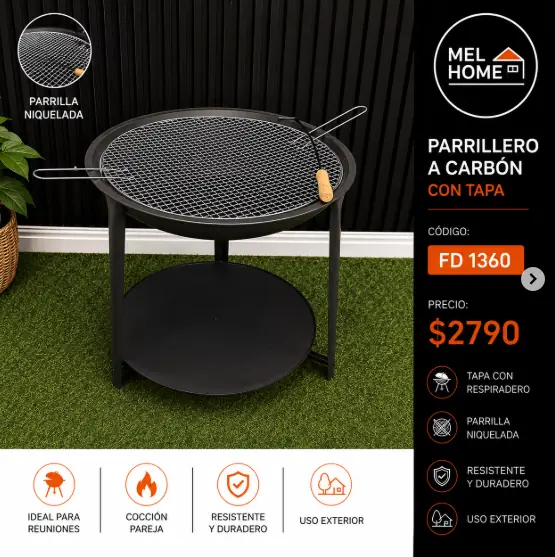 Parrillero a carbón