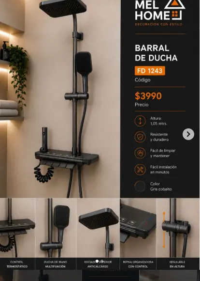 Barral de ducha