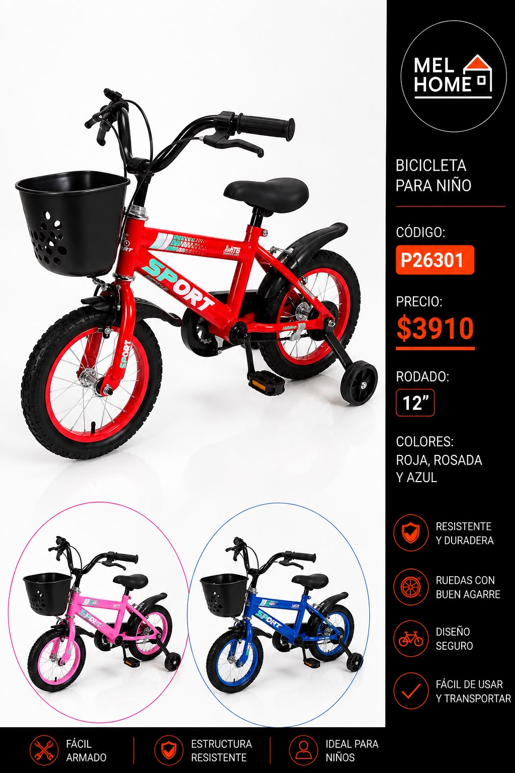 Bicicleta para niños