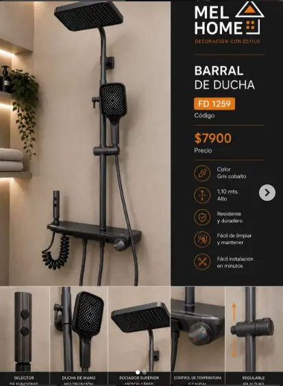 Barral de ducha