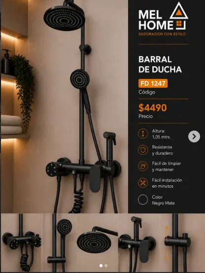 Barral de ducha