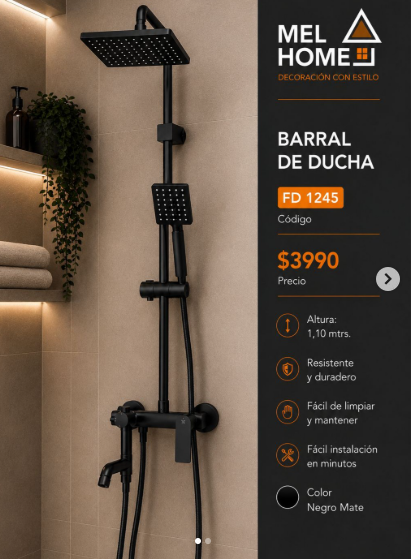 Barral de ducha