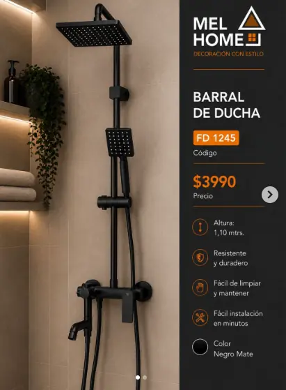 Barral de ducha