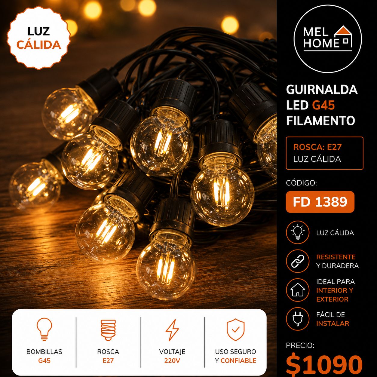 Guirnalda de luz