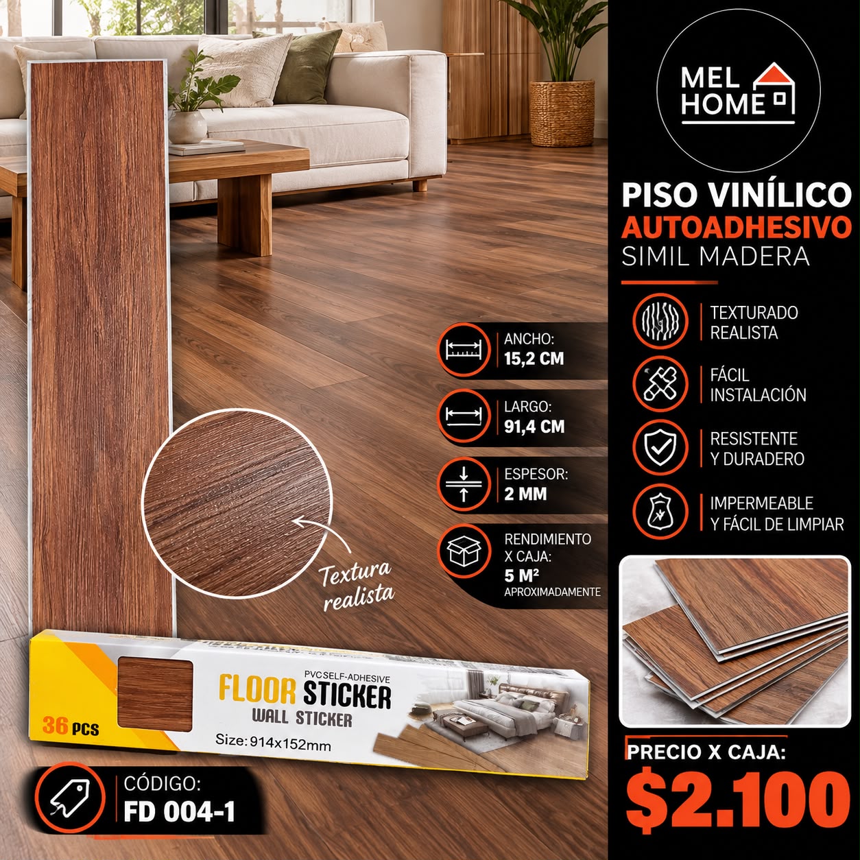 Piso vinilico