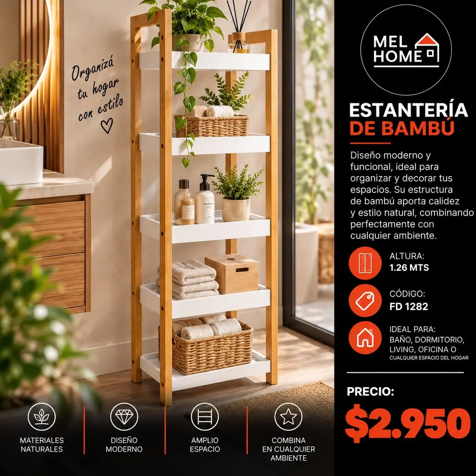 Estantería en Bambú
