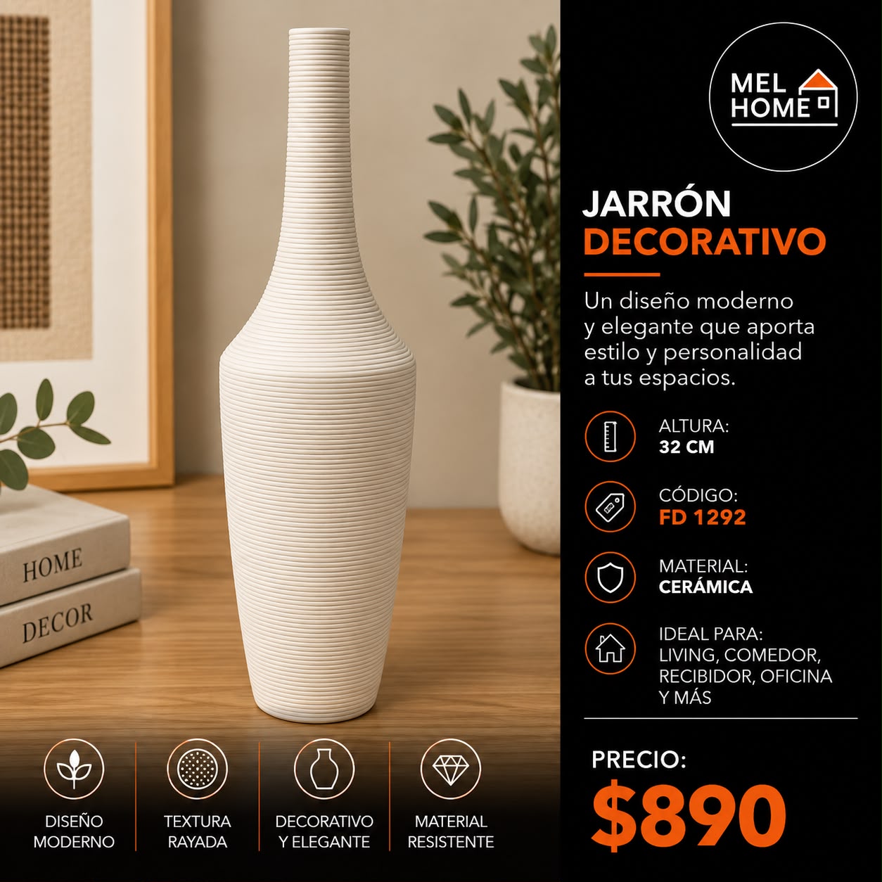 Jarrón decorativo