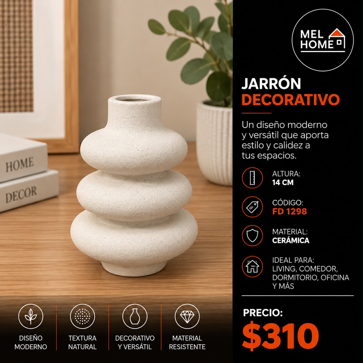 Jarrón decorativo