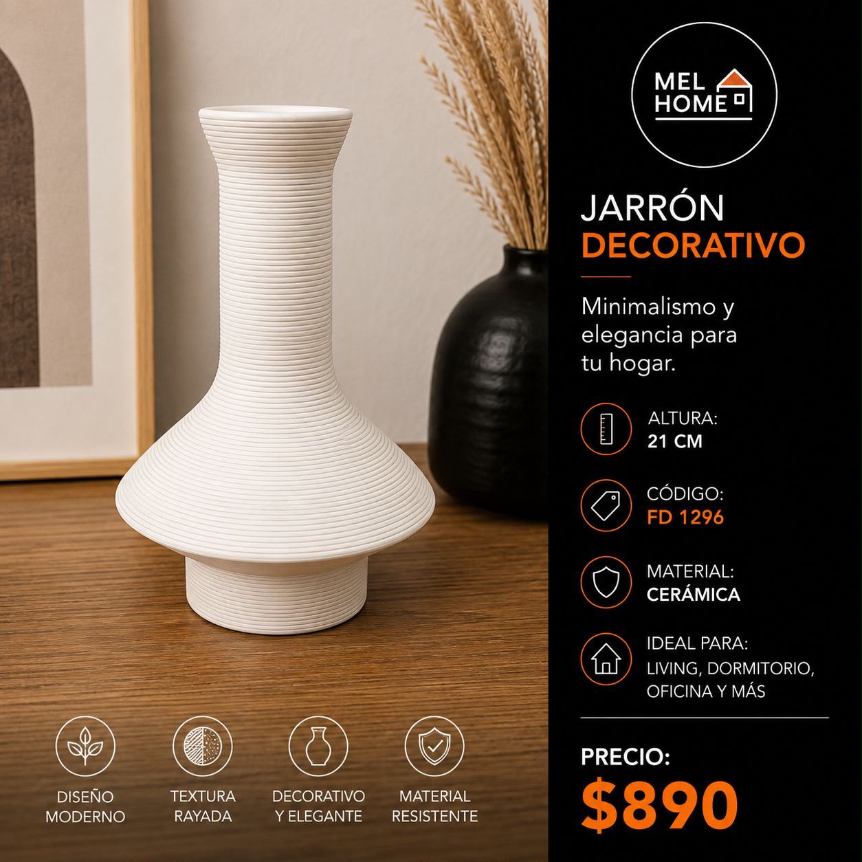 Jarrón decorativo