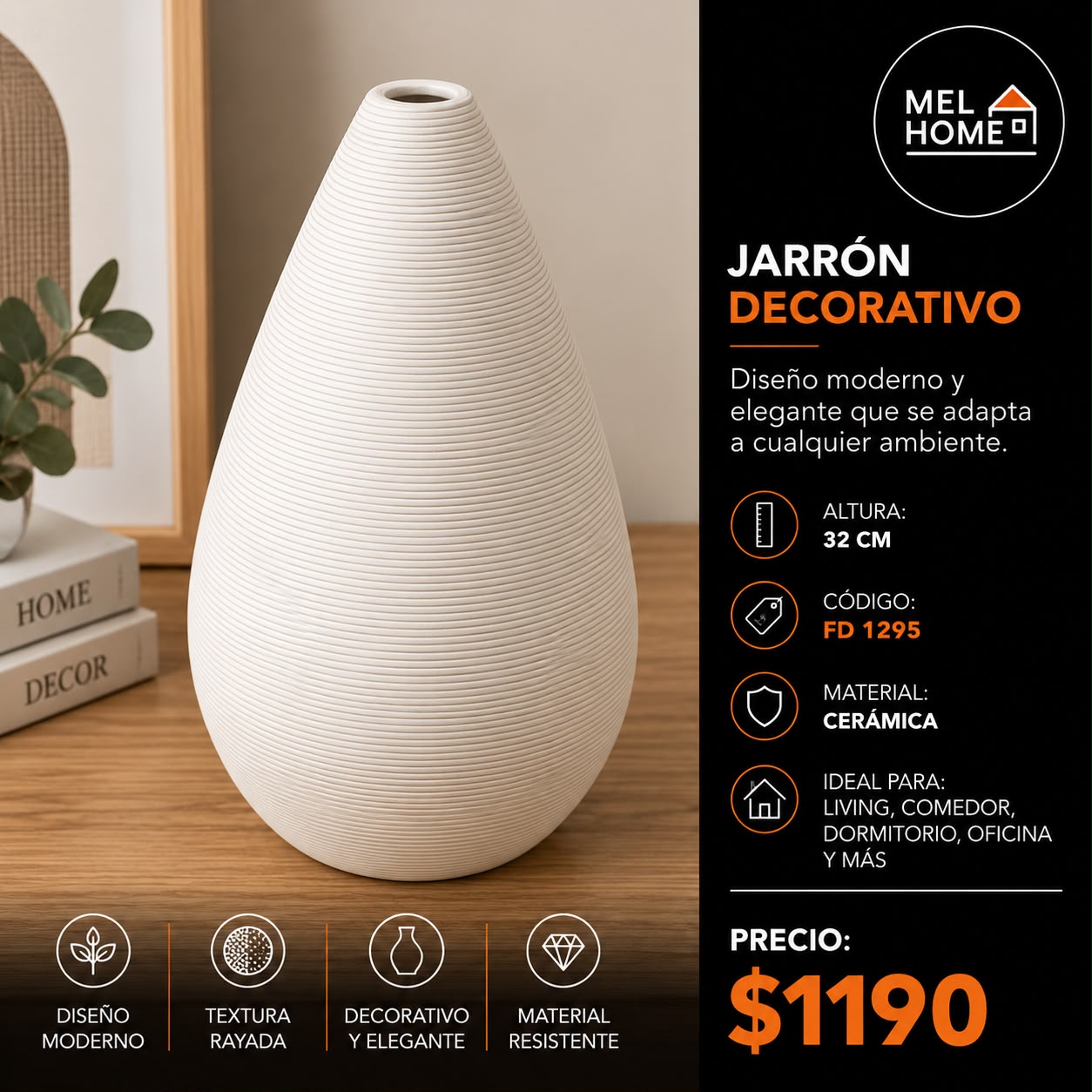 Jarrón decorativo