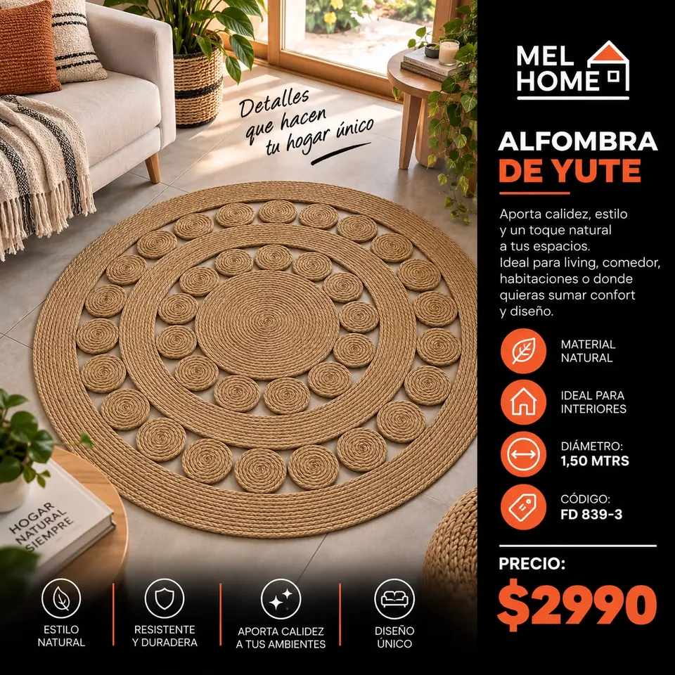 Alfombra En Yute