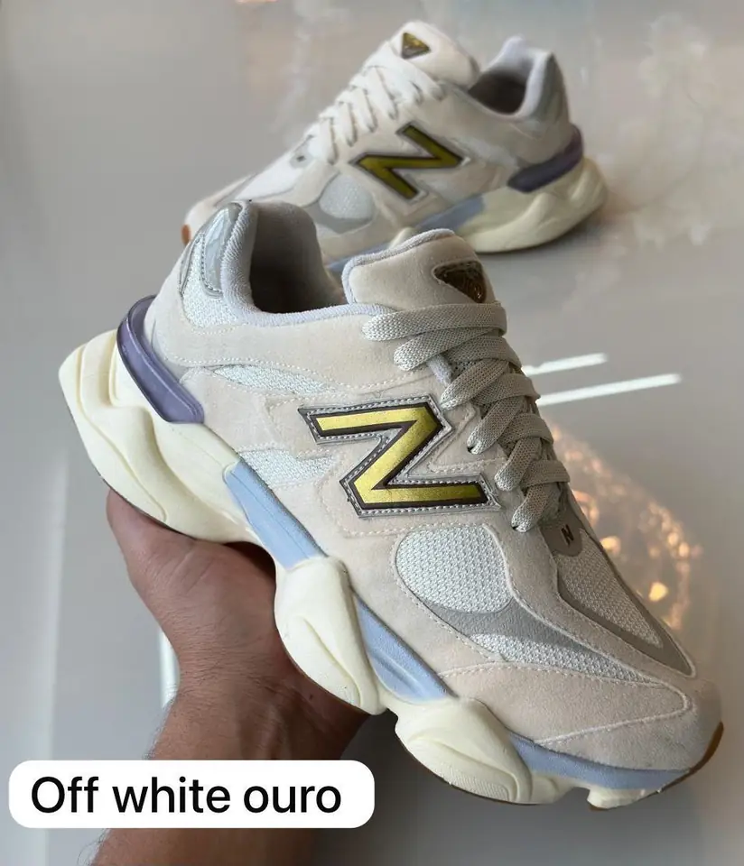 New balance crema/dorado