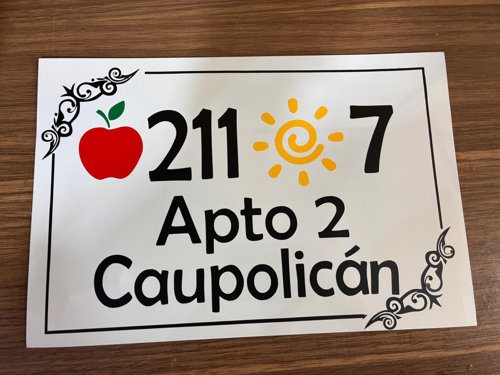 Números de puerta en chapa