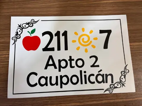 Números de puerta en chapa