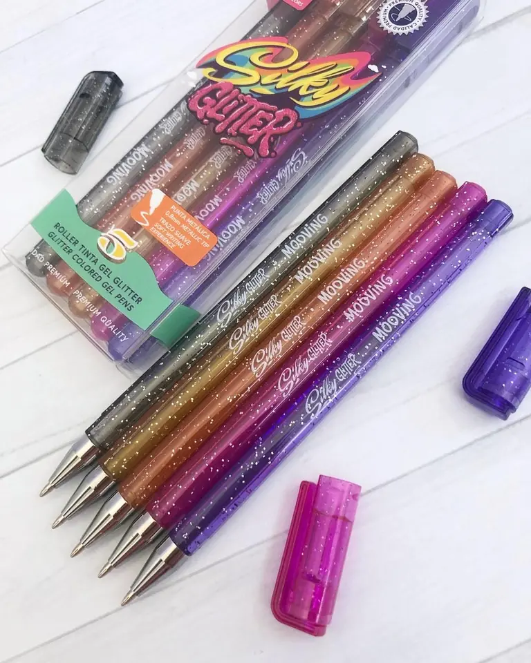 Bolígrafos Silky Glitter