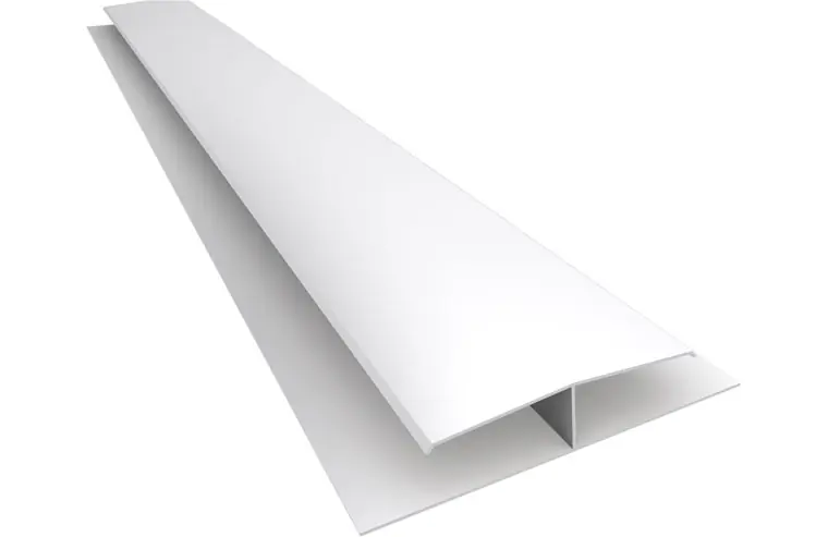 Perfil H Blanco PVC 6 mts divisiones